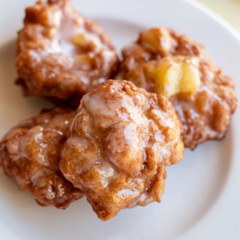 Apple Fritters Sweet Glaze