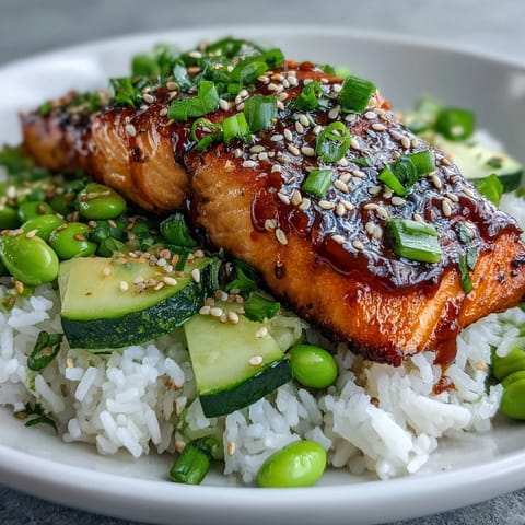 Honey Sriracha Salmon Bowl