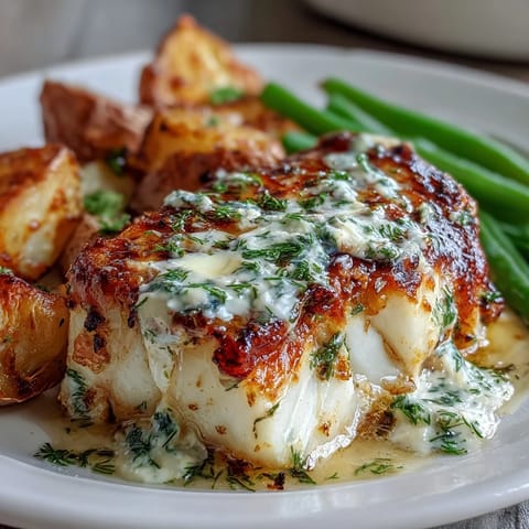 Garlic Herb Butter Cod