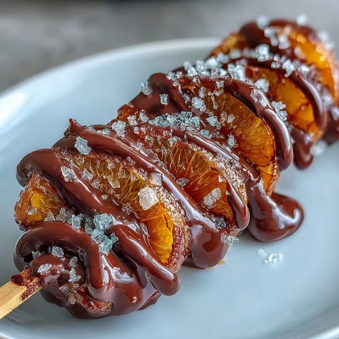 Luxurious hot chocolate stirrers featuring candied orange peel and rich dark chocolate, perfect for Valentine's gifting.  