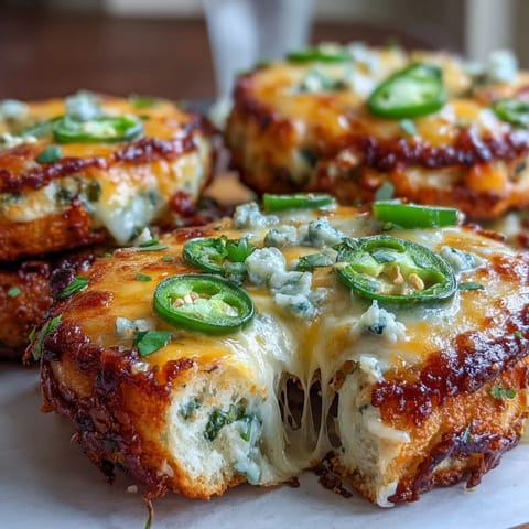 Chewy Jalapeño Cheddar High-Protein Bagels topped with extra cheese and jalapeño slices, perfect for a hearty, nutritious morning meal.