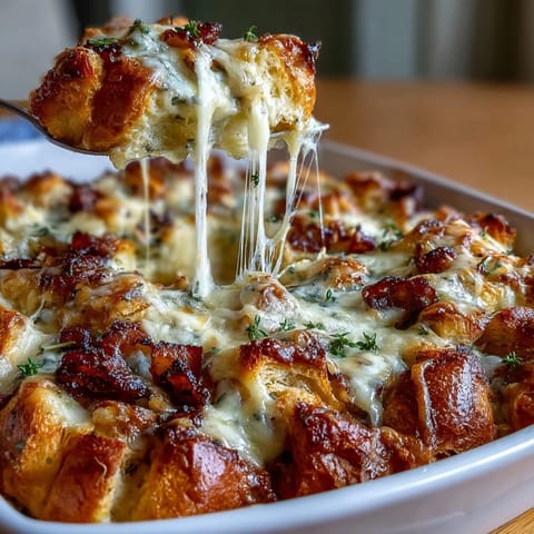 Ham Cheese Croissant Bake