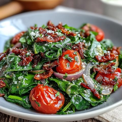 Zesty dandelion greens salad with lemon vinaigrette and Parmesan shavings for a vibrant, refreshing dish.  