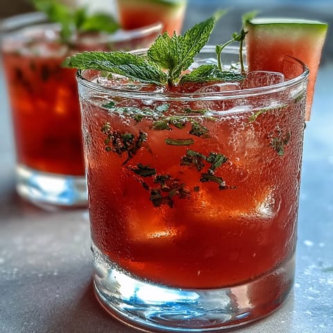 Watermelon Mint Lemonade Drink