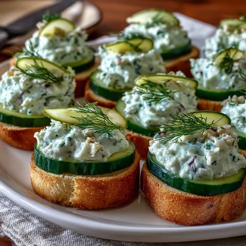 Elegant Derby Day Benedictine Cucumber Canapés, perfectly spread on toast rounds.