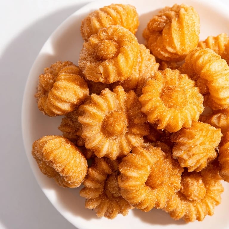Freshly fried Churro Bites: crispy, warm, and coated in sweet cinnamon and sugar, a delightful dessert.