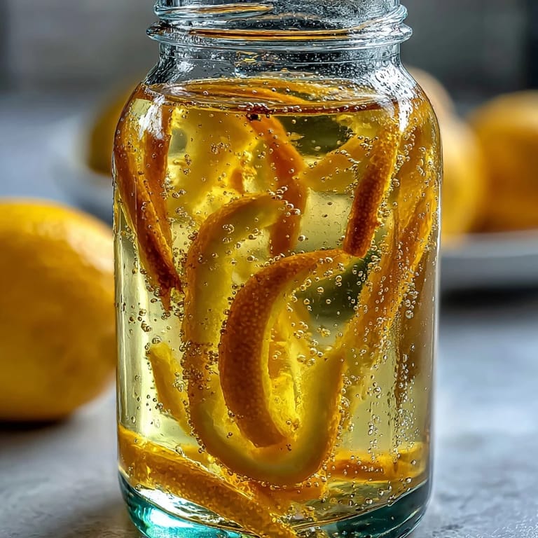 Smooth, icy homemade limoncello served in chilled glasses, garnished with lemon zest and a sprig of mint.