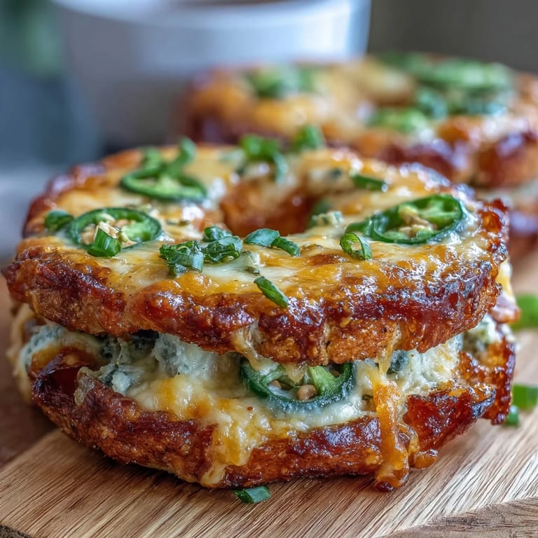 Soft Jalapeño Cheddar High-Protein Bagels featuring gooey melted cheddar and fresh jalapeños, ideal for toasting or sandwich fillings.
