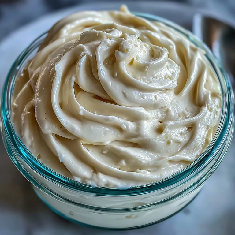 Quick homemade mayonnaise recipe made with an immersion blender, rich and velvety, ideal for dips or dressings.  