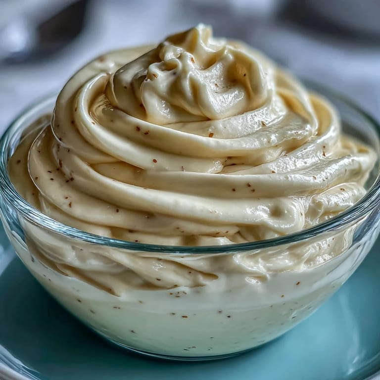 Easy homemade mayonnaise in minutes using an immersion blender, thick and flavorful, great for burgers or veggie platters.