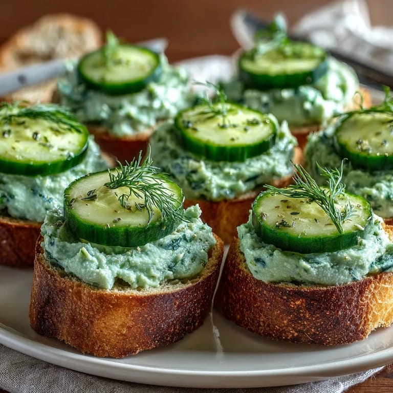 Vibrant green Derby Day Benedictine Canapés, a refreshing appetizer for guests.