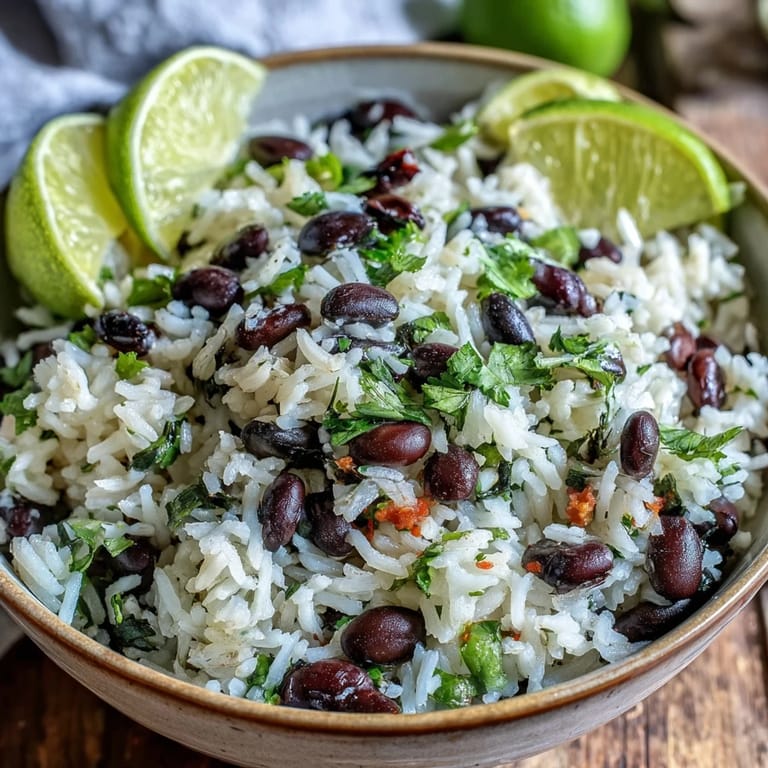 Savory Coconut Lime Rice dish, fluffy and flavorful with a zesty kick.