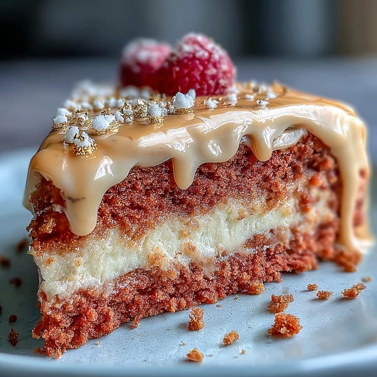 Moist, rosy Bridal Shower Rosé Velvet Cake beautifully adorned with edible gold.