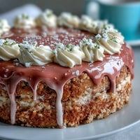 Bridal Shower Rosé Velvet Cake, a blush pink delight with edible gold drip.